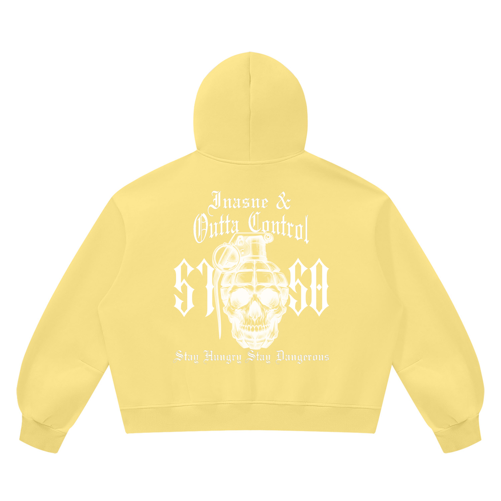 "5150" Vintage Wash Oversized Fleece Hoodie