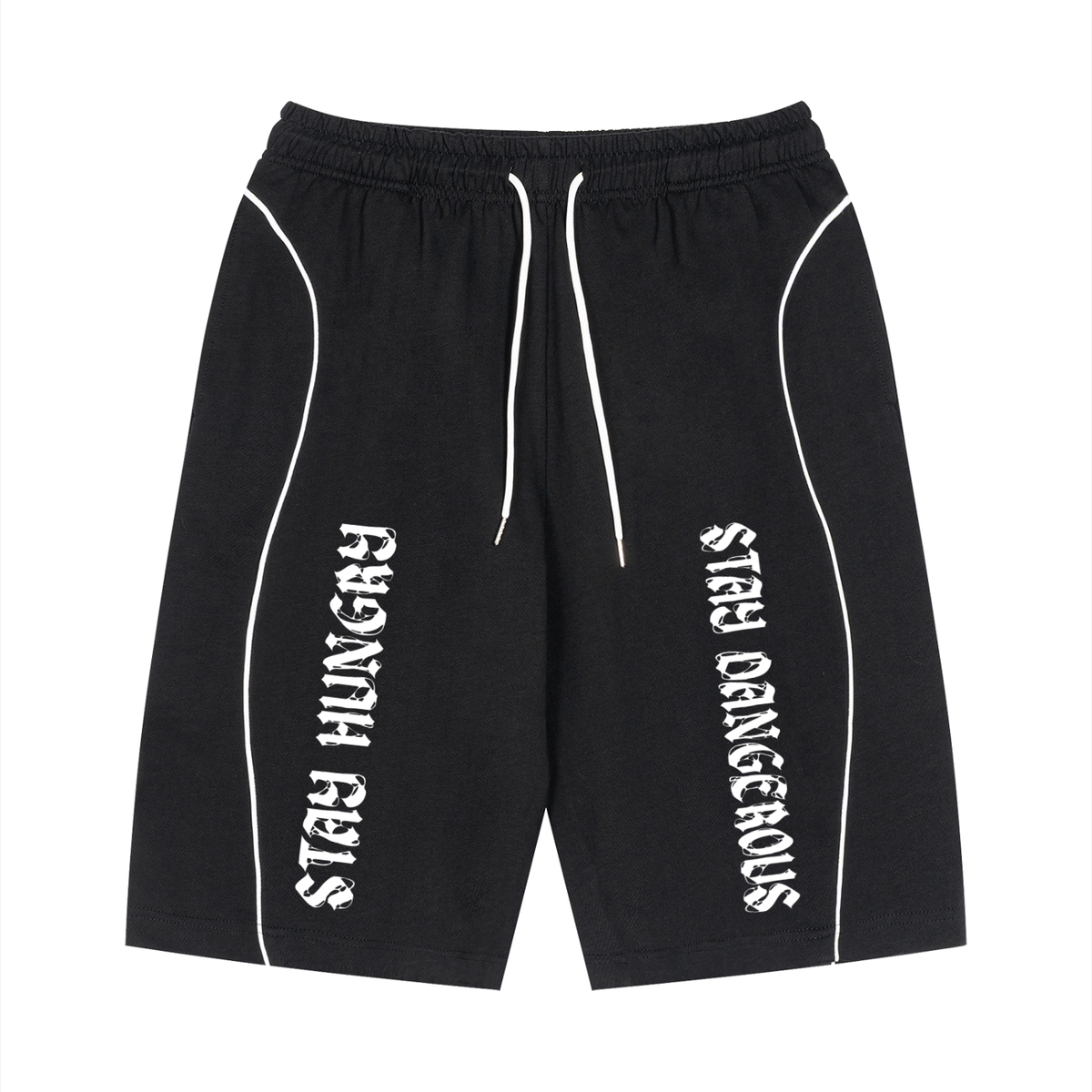 "96" Piping Drawstring Shorts