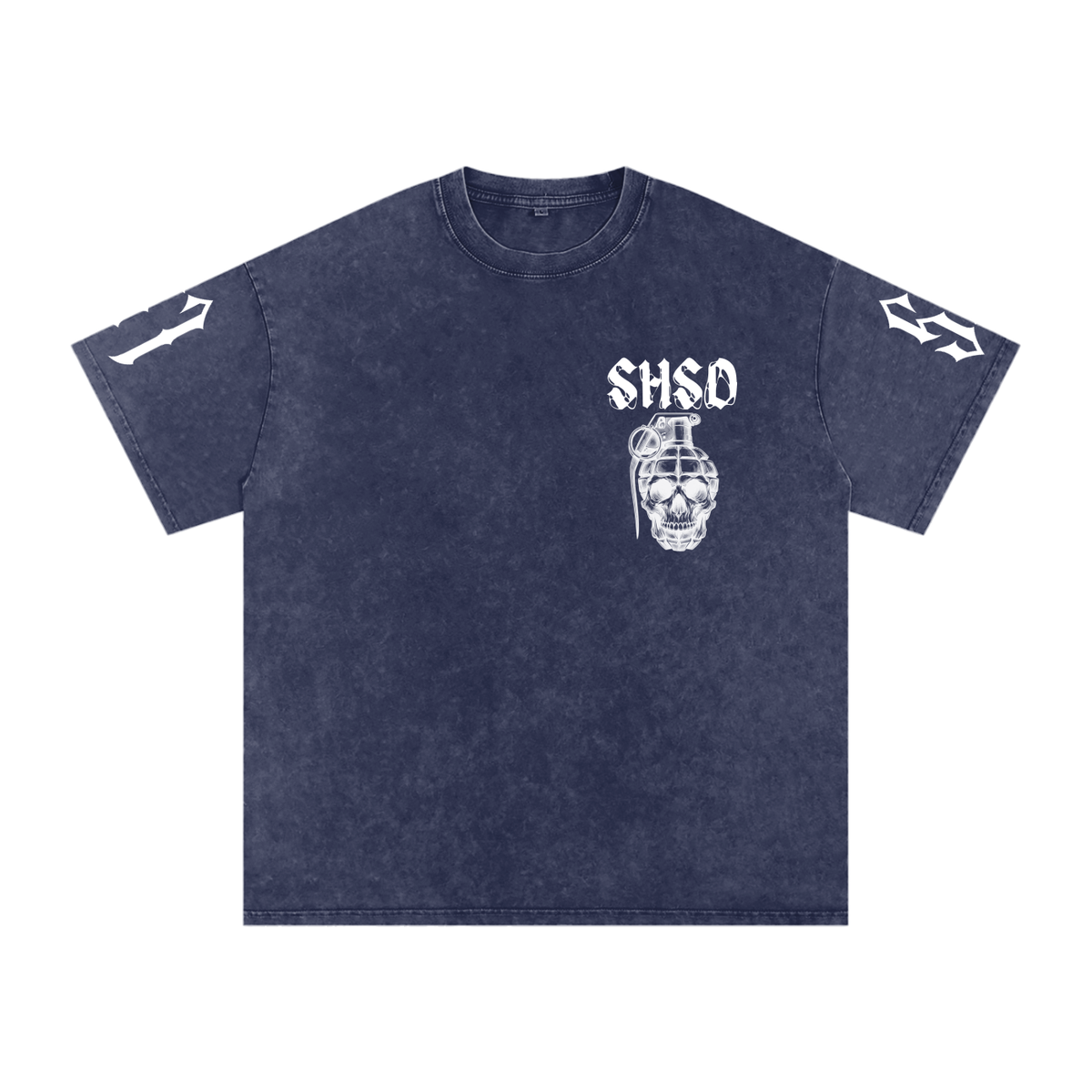 "5150" Snow Washed Oversized Cotton T-Shirt