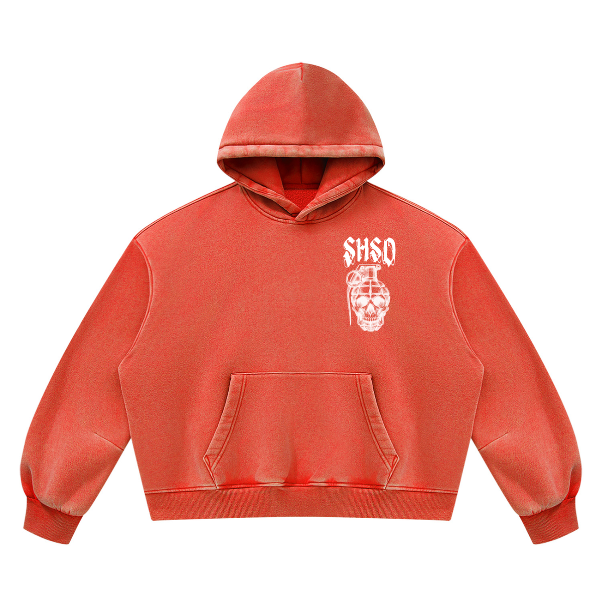 "5150" Vintage Wash Oversized Fleece Hoodie