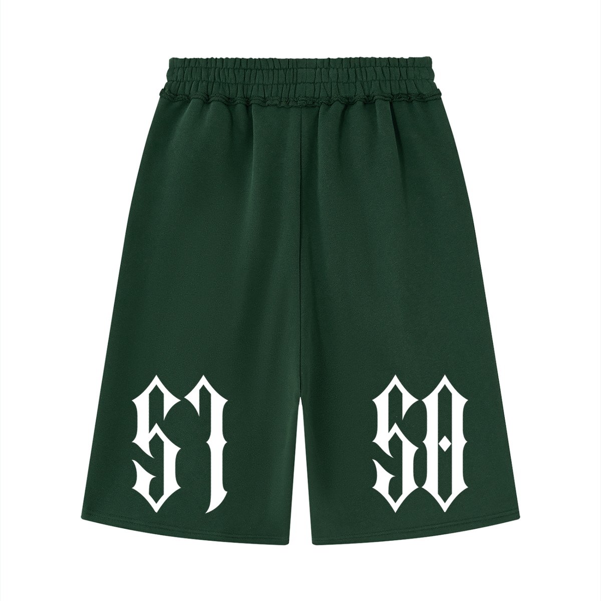 "5150" Raw Edge Fleece Shorts