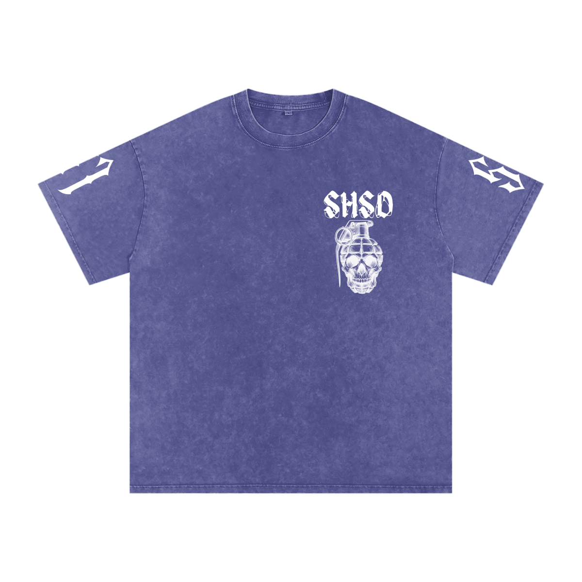 "5150" Snow Washed Oversized Cotton T-Shirt