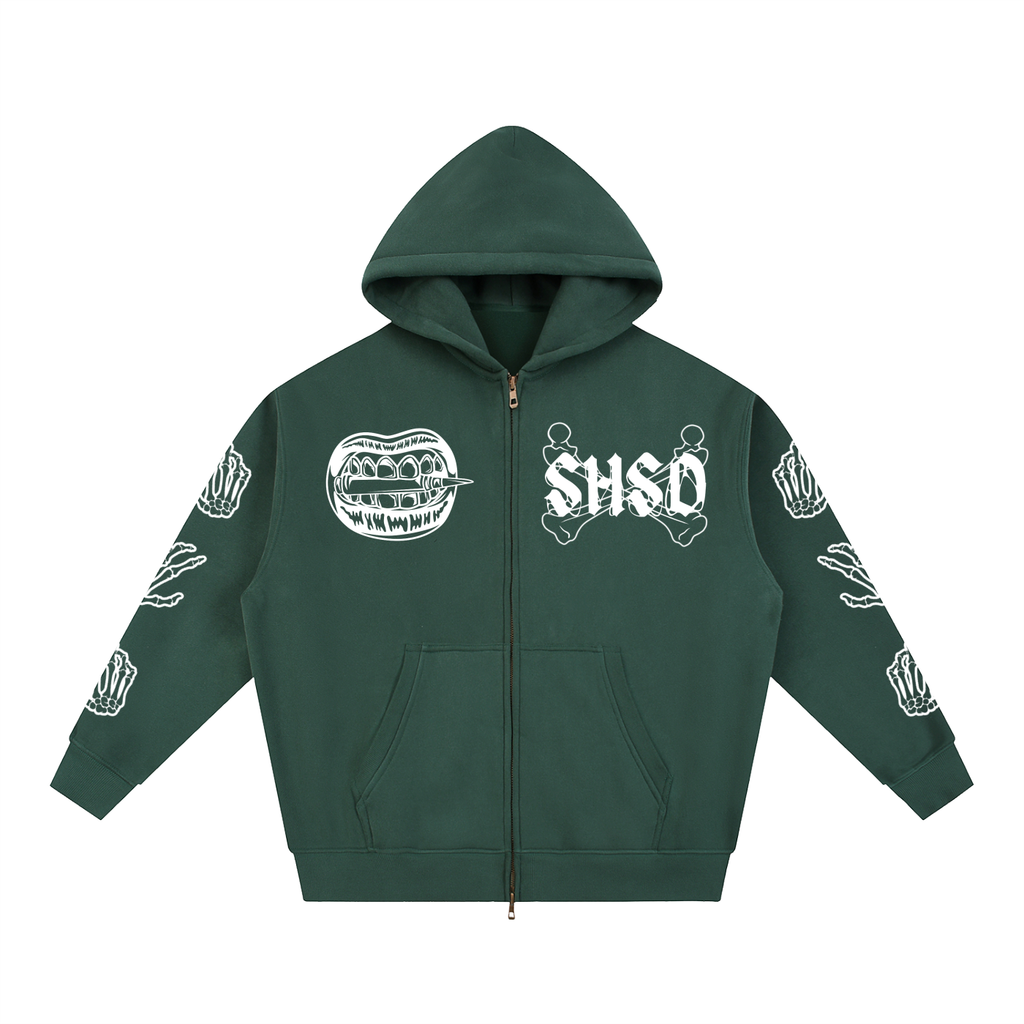 Essential "Dirty Money" Oversized Fleece Boxy Hoodie