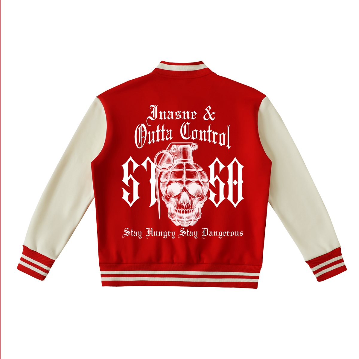 "5150" Two-Tone Fleece Varsity Jacket