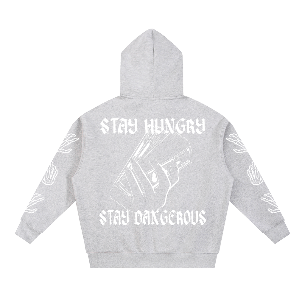 Essential "Dangerous Appeite" Oversized Fleece Boxy Hoodie
