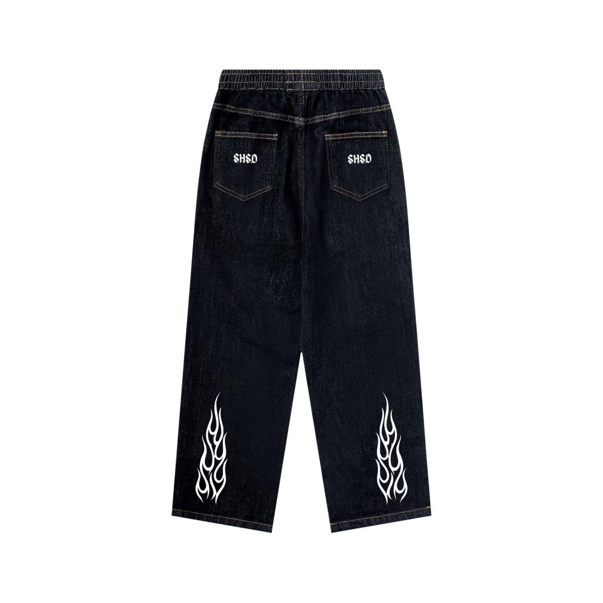 "Hands Off Me" Kid’s/Youth Elastic Waist Straight Leg Jeans