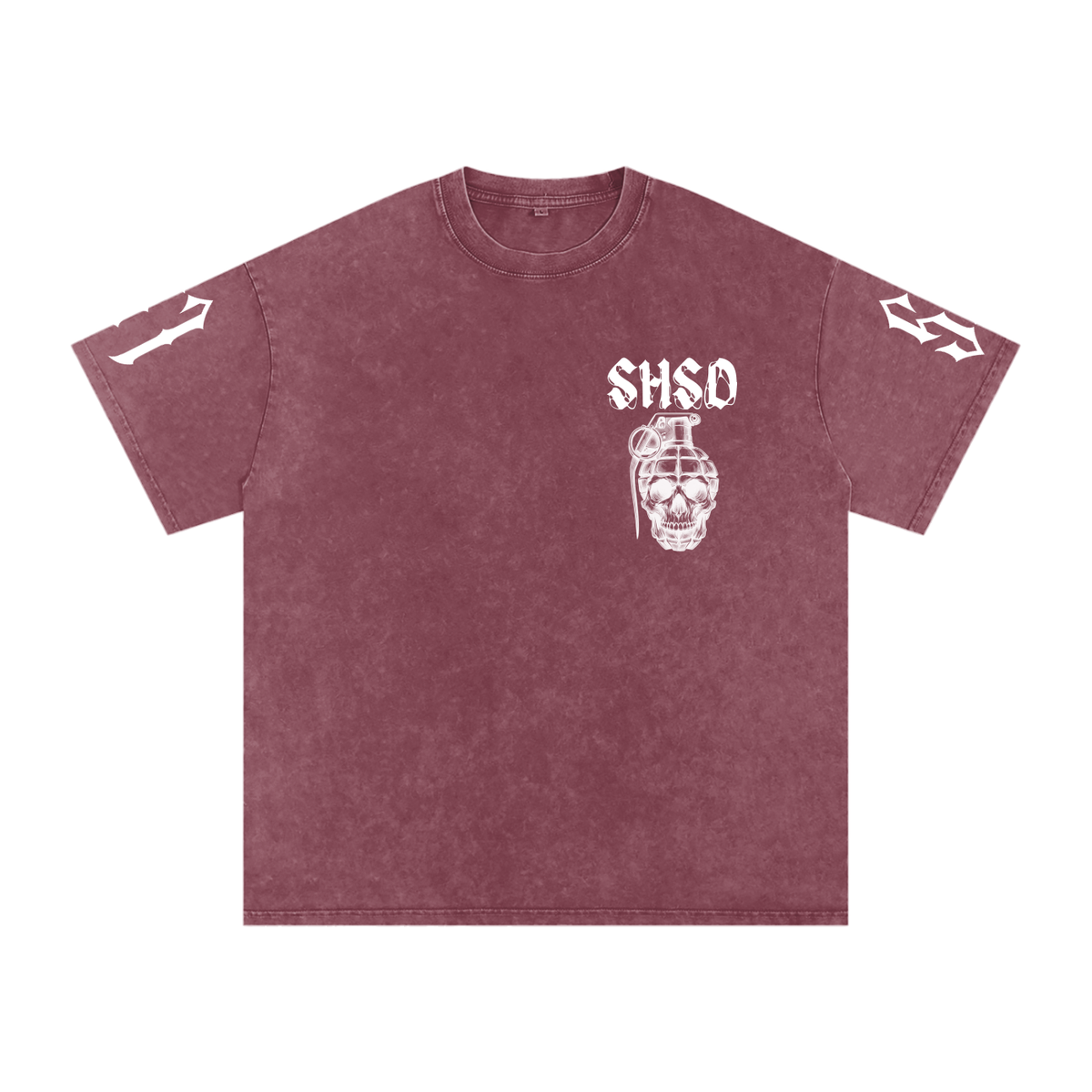 "5150" Snow Washed Oversized Cotton T-Shirt