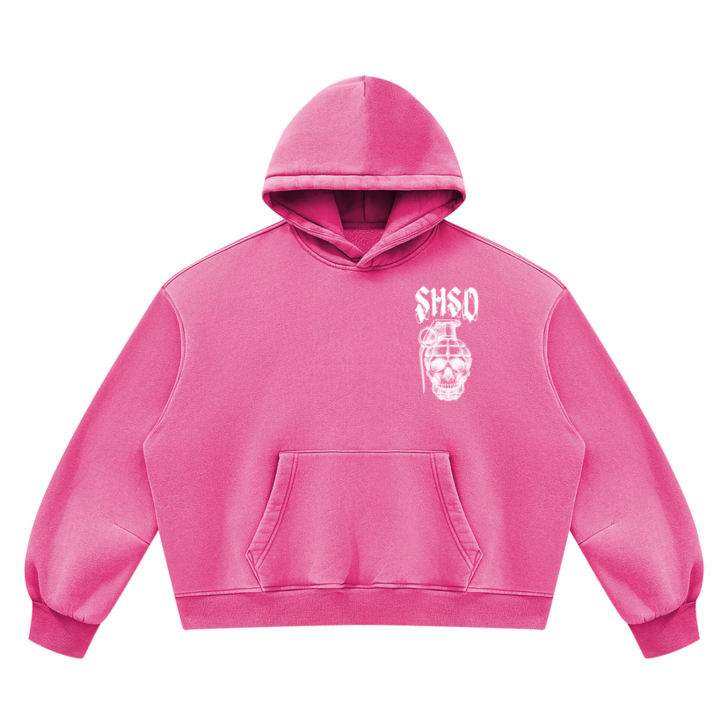 "5150" Vintage Wash Oversized Fleece Hoodie