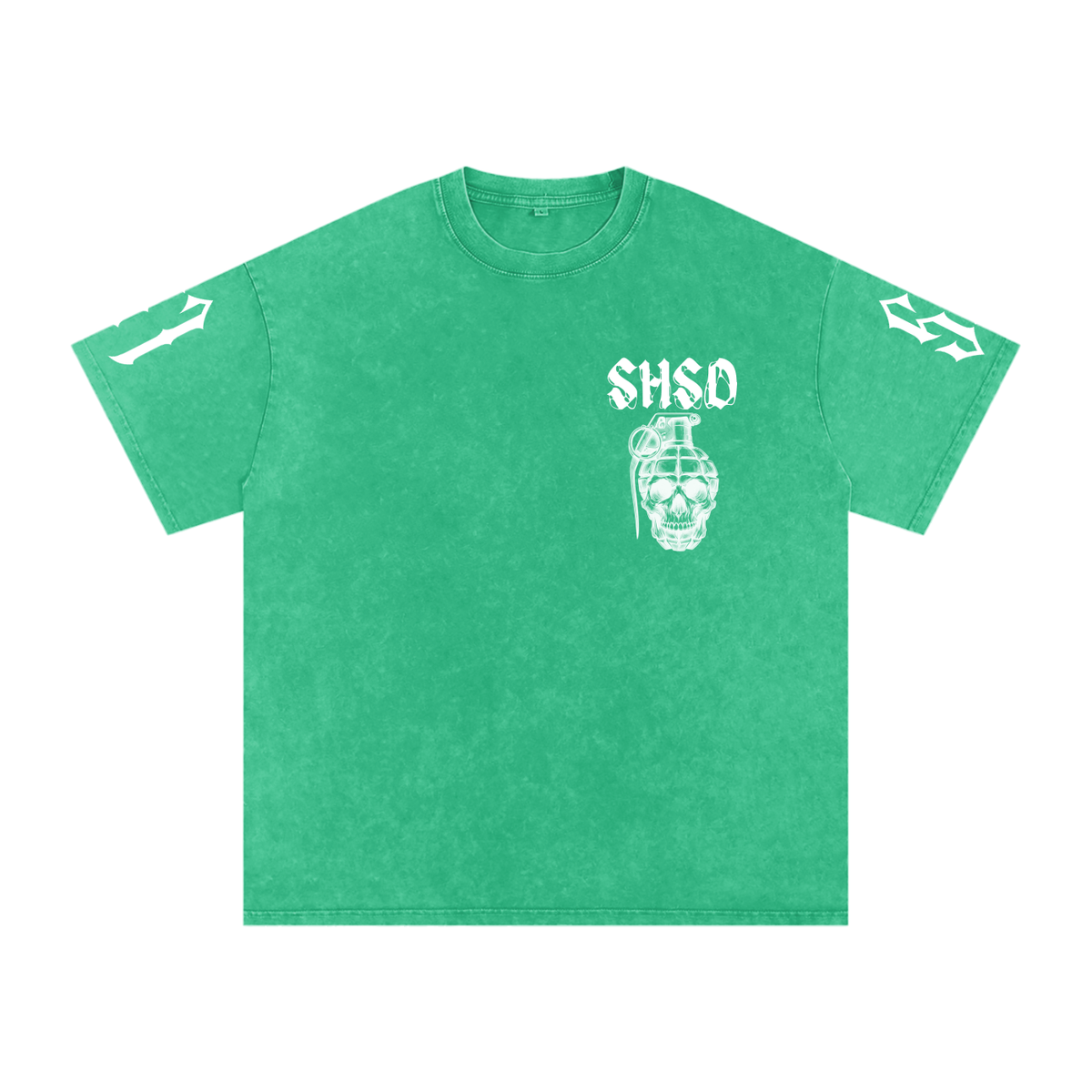 "5150" Snow Washed Oversized Cotton T-Shirt