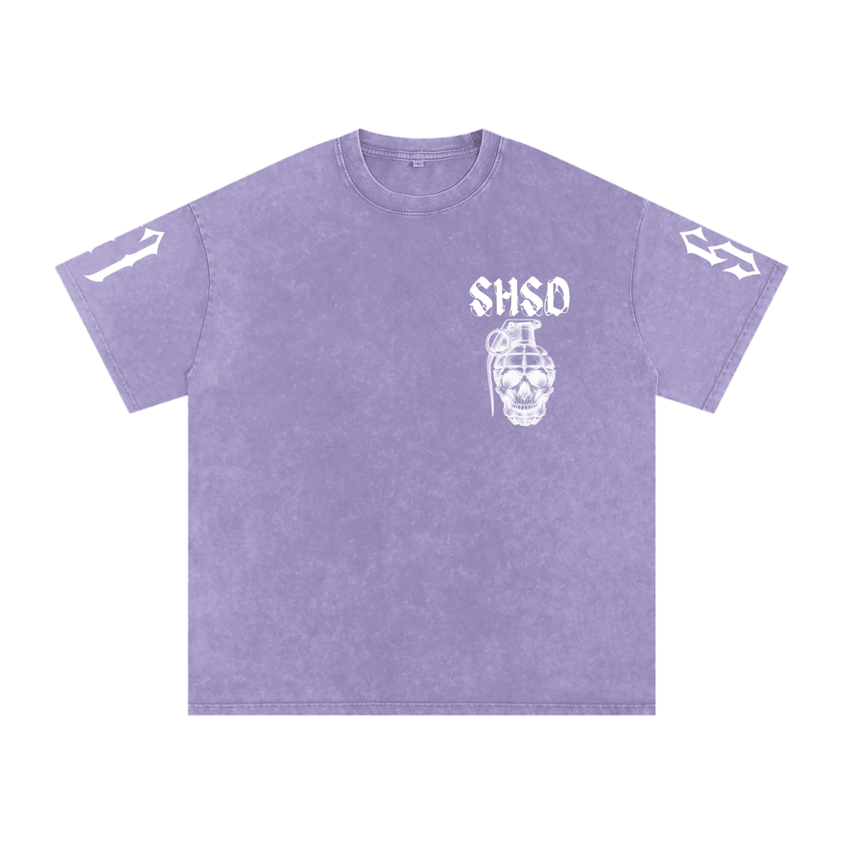 "5150" Snow Washed Oversized Cotton T-Shirt