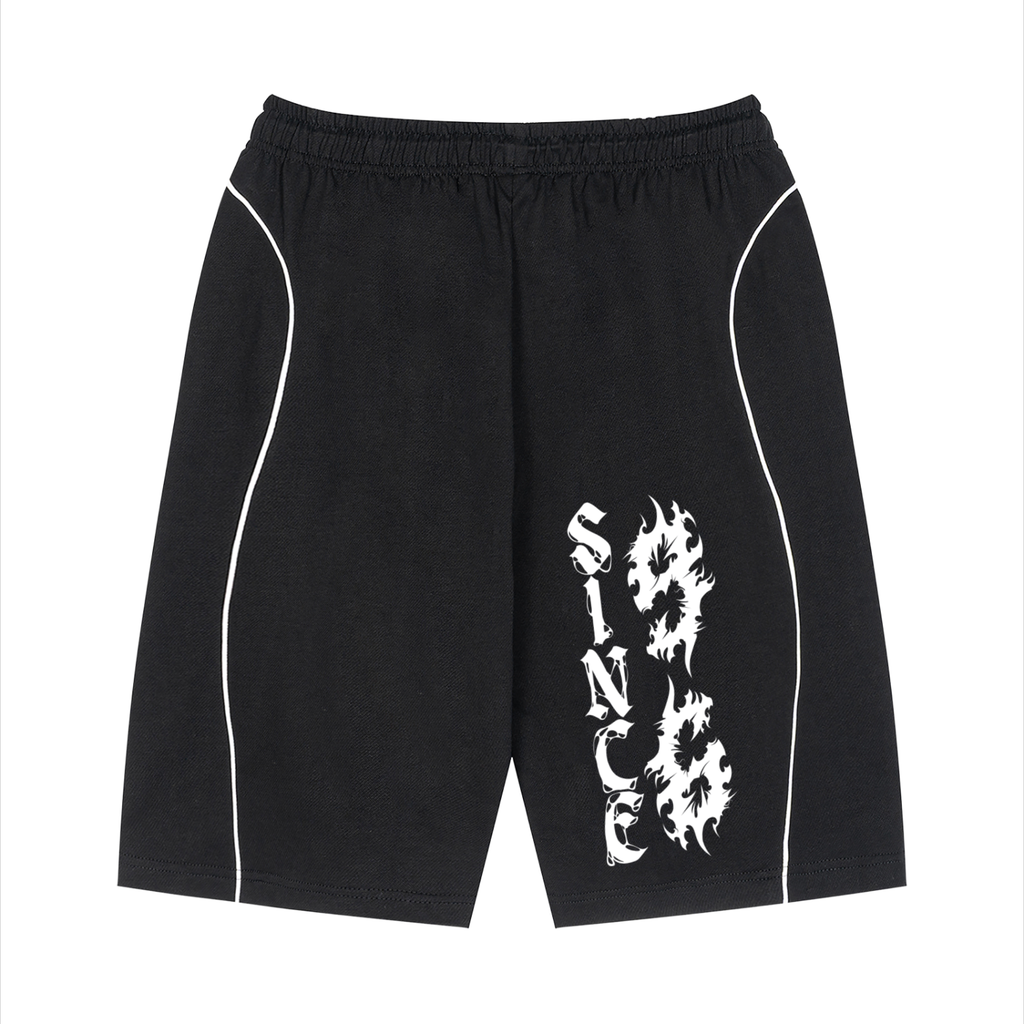 "96" Piping Drawstring Shorts