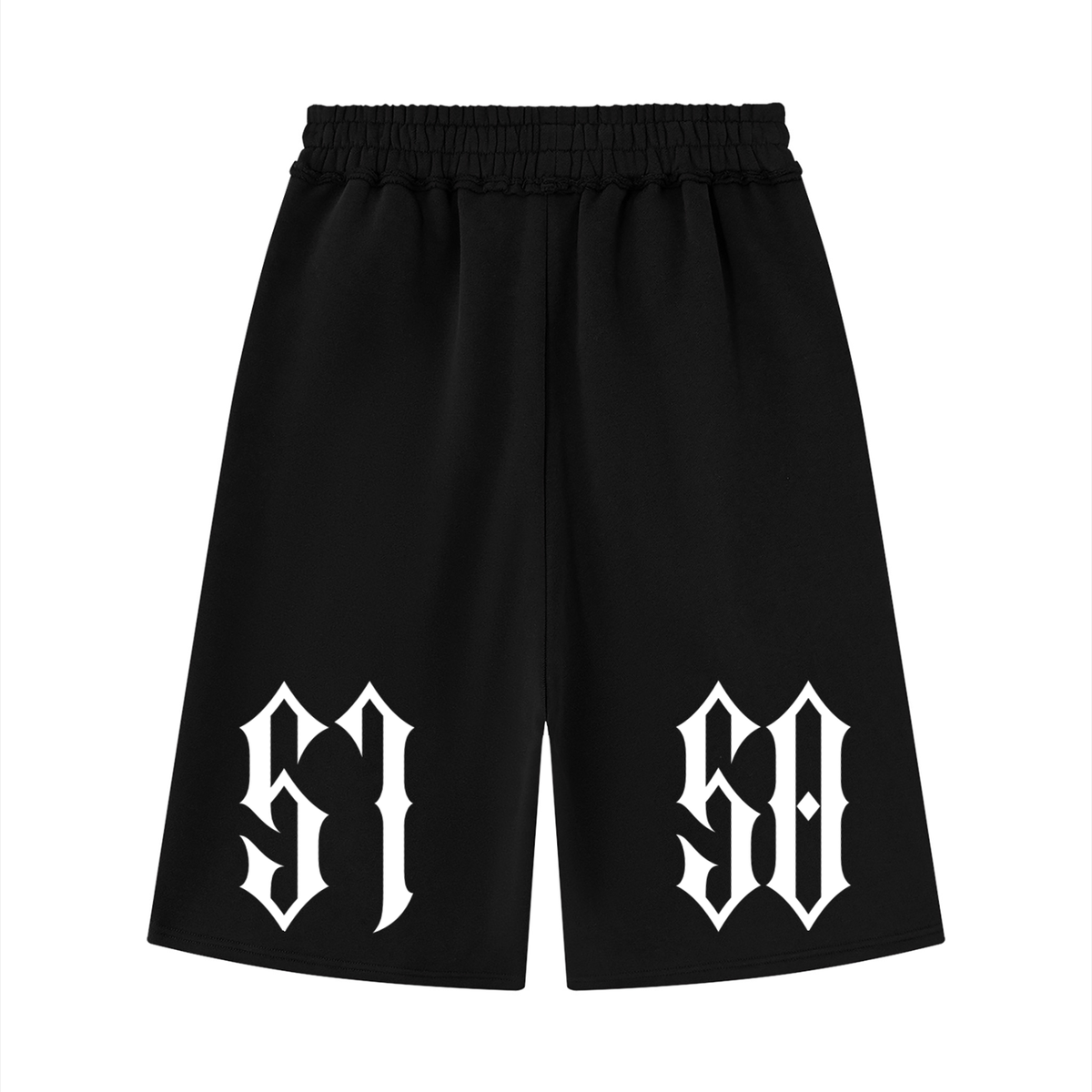 "5150" Raw Edge Fleece Shorts