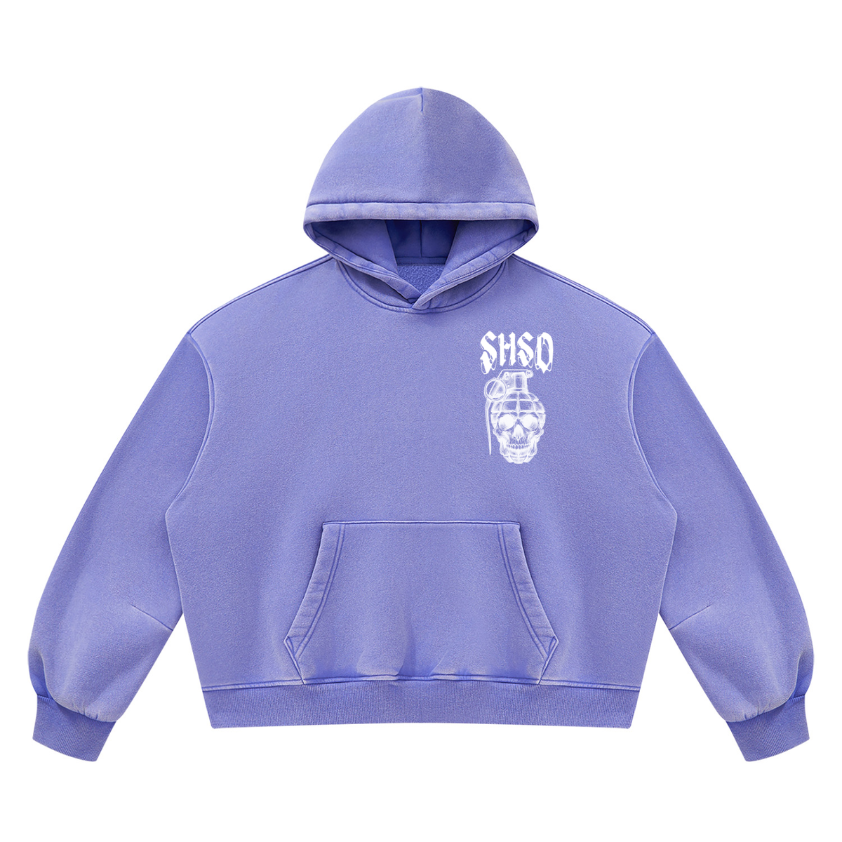 "5150" Vintage Wash Oversized Fleece Hoodie