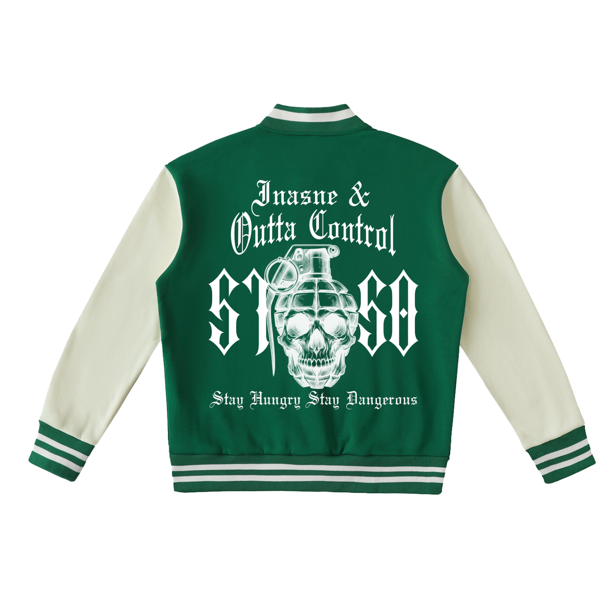 "5150" Two-Tone Fleece Varsity Jacket