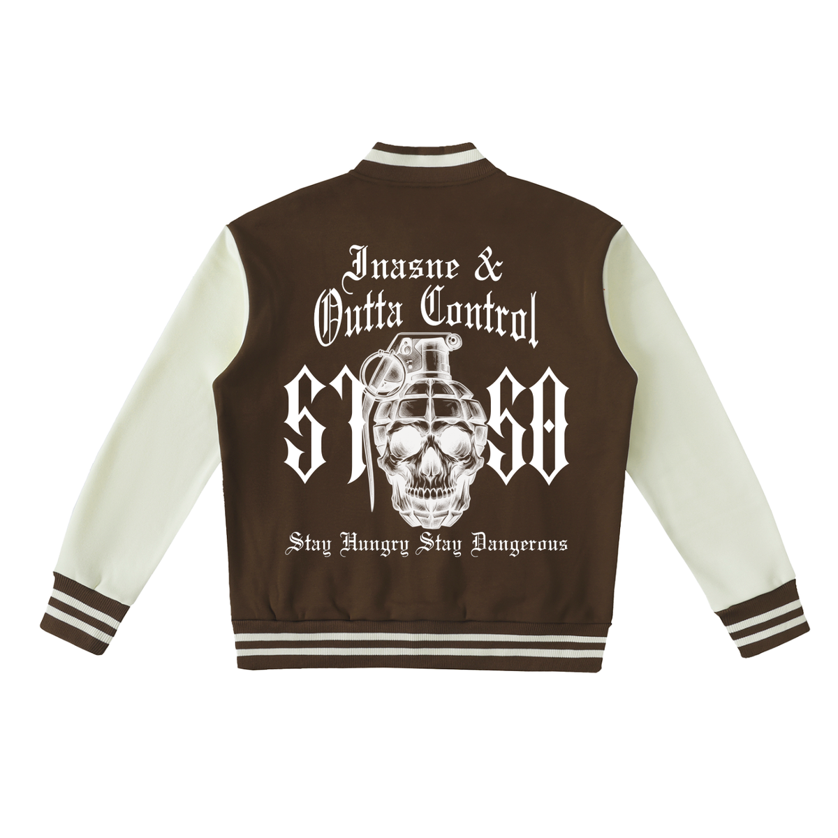 "5150" Two-Tone Fleece Varsity Jacket