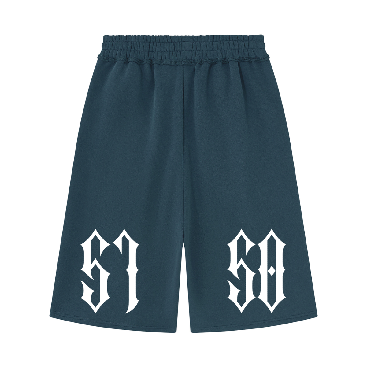 "5150" Raw Edge Fleece Shorts