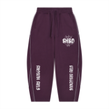 "96" Oversized Piping Fleece Barrel Leg Sweatpants