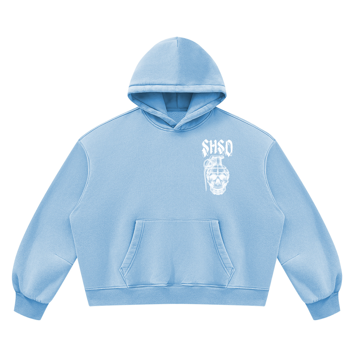 "5150" Vintage Wash Oversized Fleece Hoodie