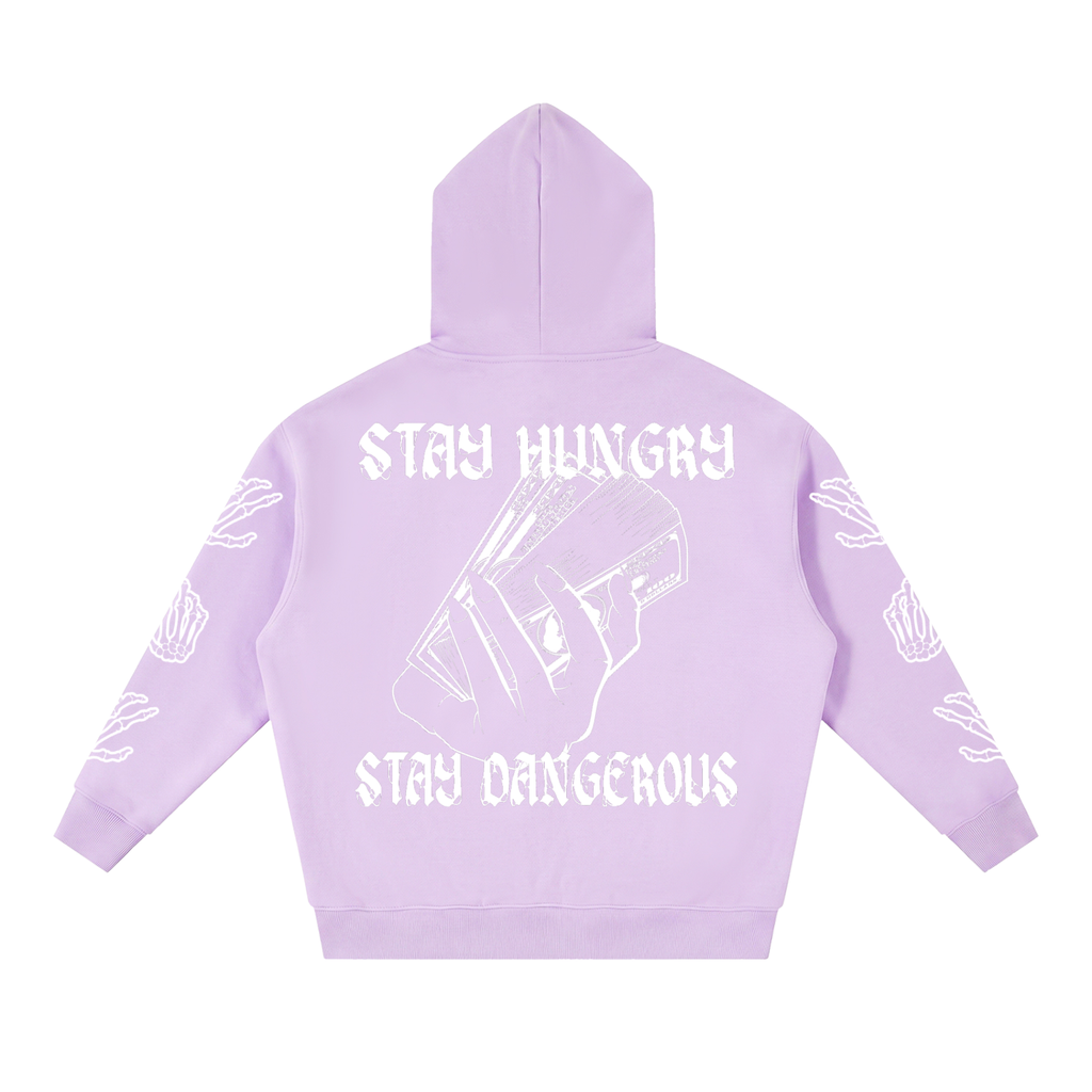 Essential "Dangerous Appeite" Oversized Fleece Boxy Hoodie