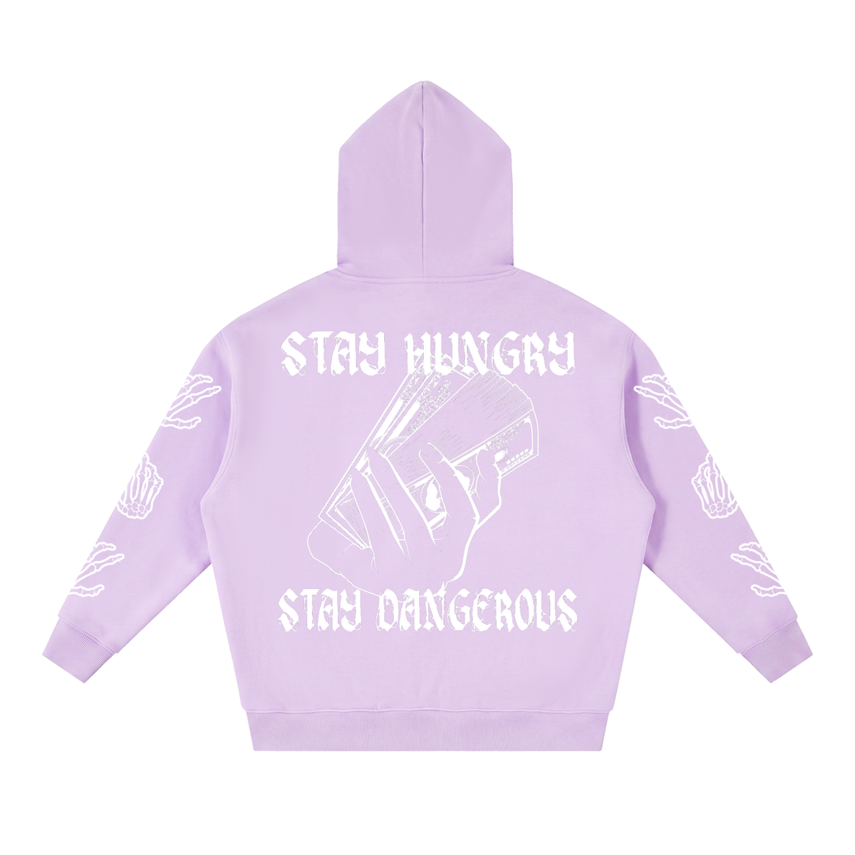 Essential "Dangerous Appeite" Oversized Fleece Boxy Hoodie