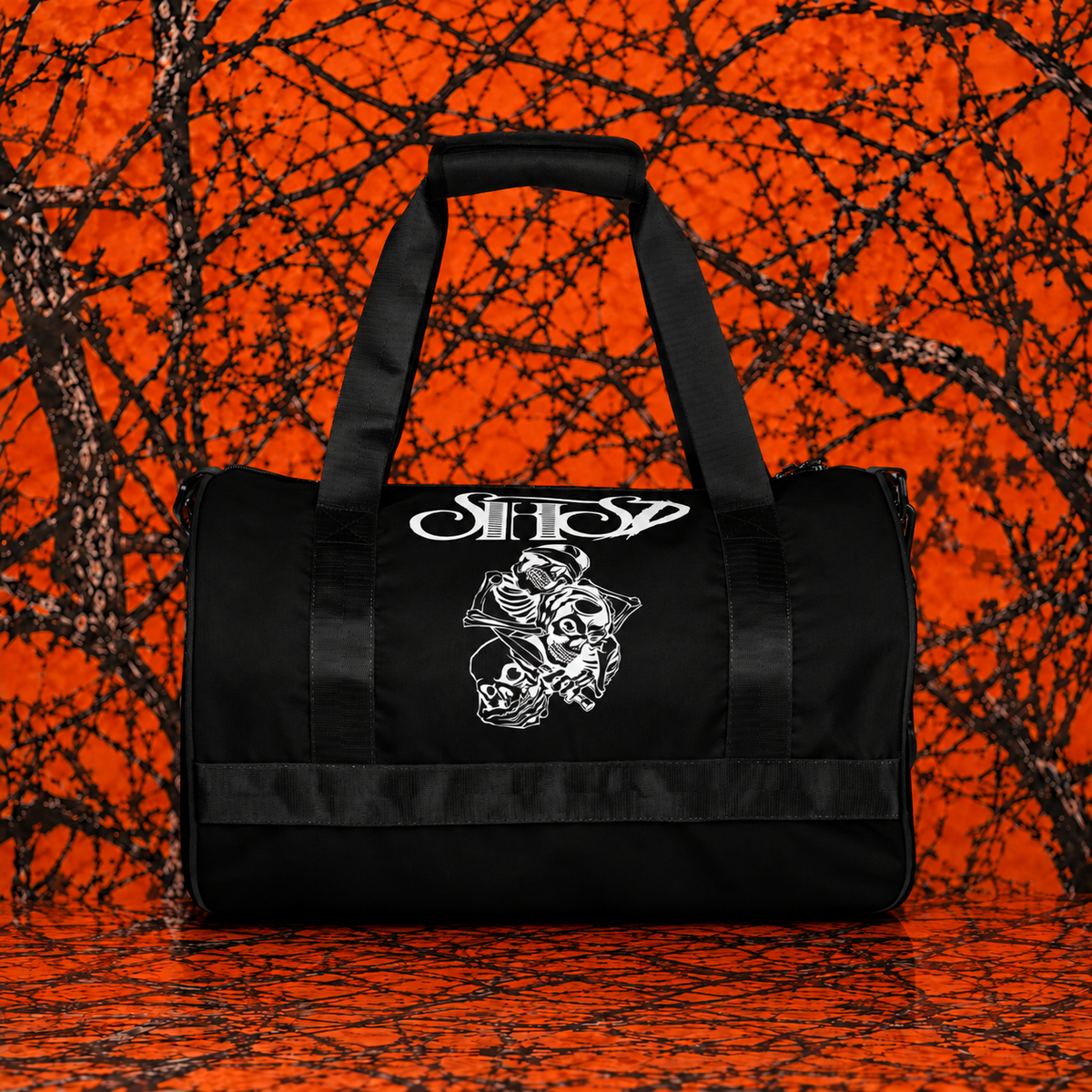 "See No Hear No" All Over Print Gym Bag