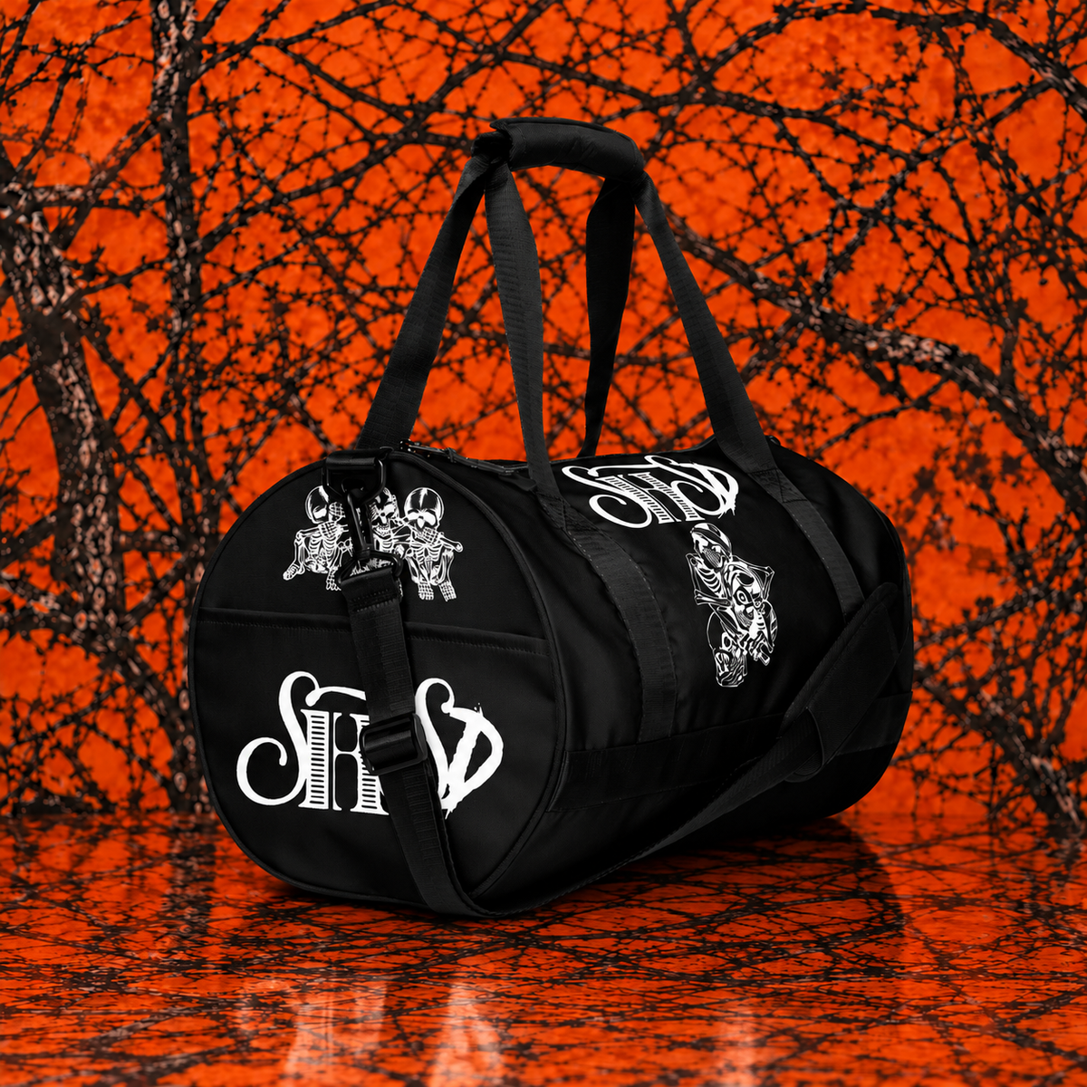"See No Hear No" All Over Print Gym Bag