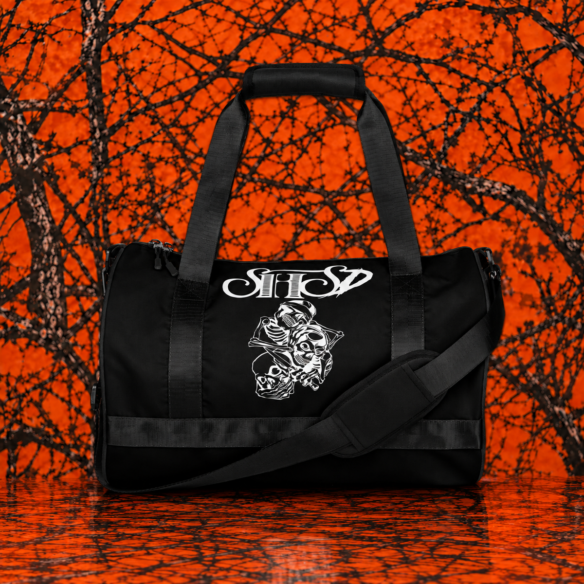 "See No Hear No" All Over Print Gym Bag