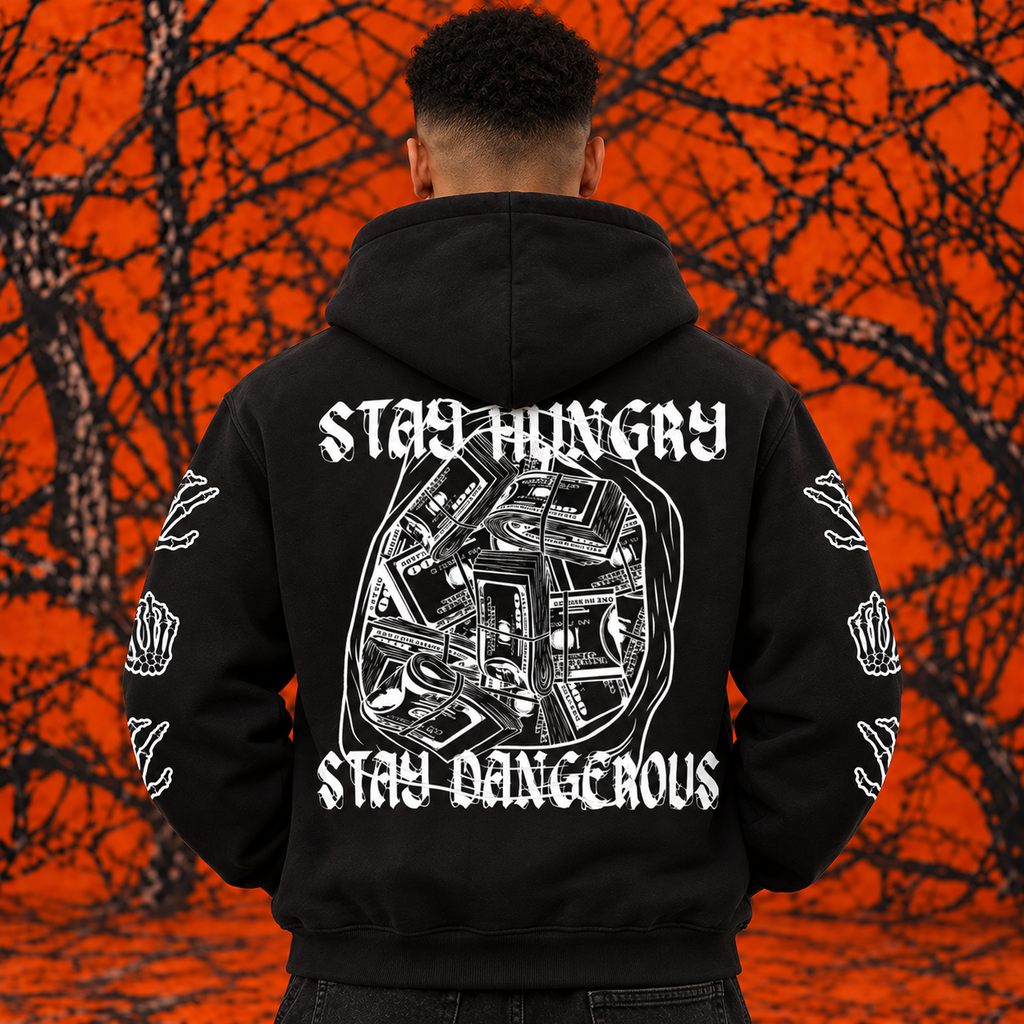 Essential "Dirty Money" Oversized Fleece Boxy Hoodie