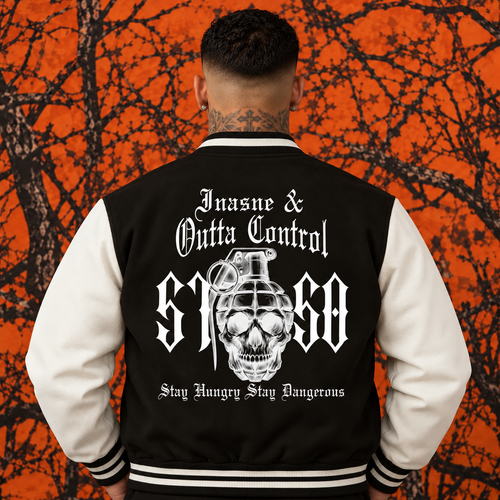 "5150" Two-Tone Fleece Varsity Jacket