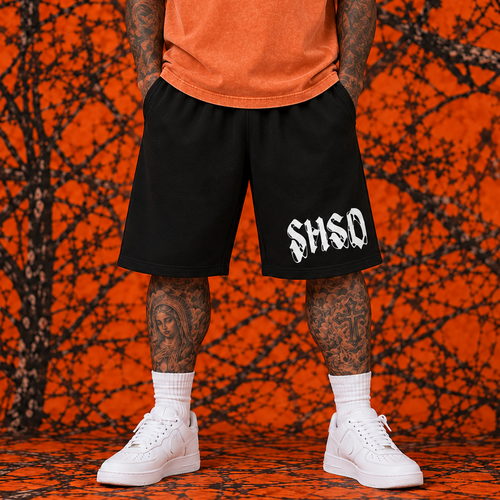 "5150" Raw Edge Fleece Shorts