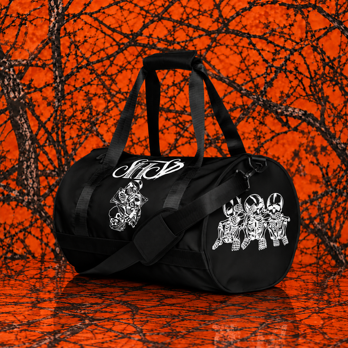 "See No Hear No" All Over Print Gym Bag