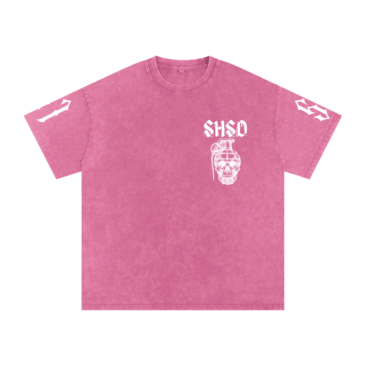 "5150" Snow Washed Oversized Cotton T-Shirt
