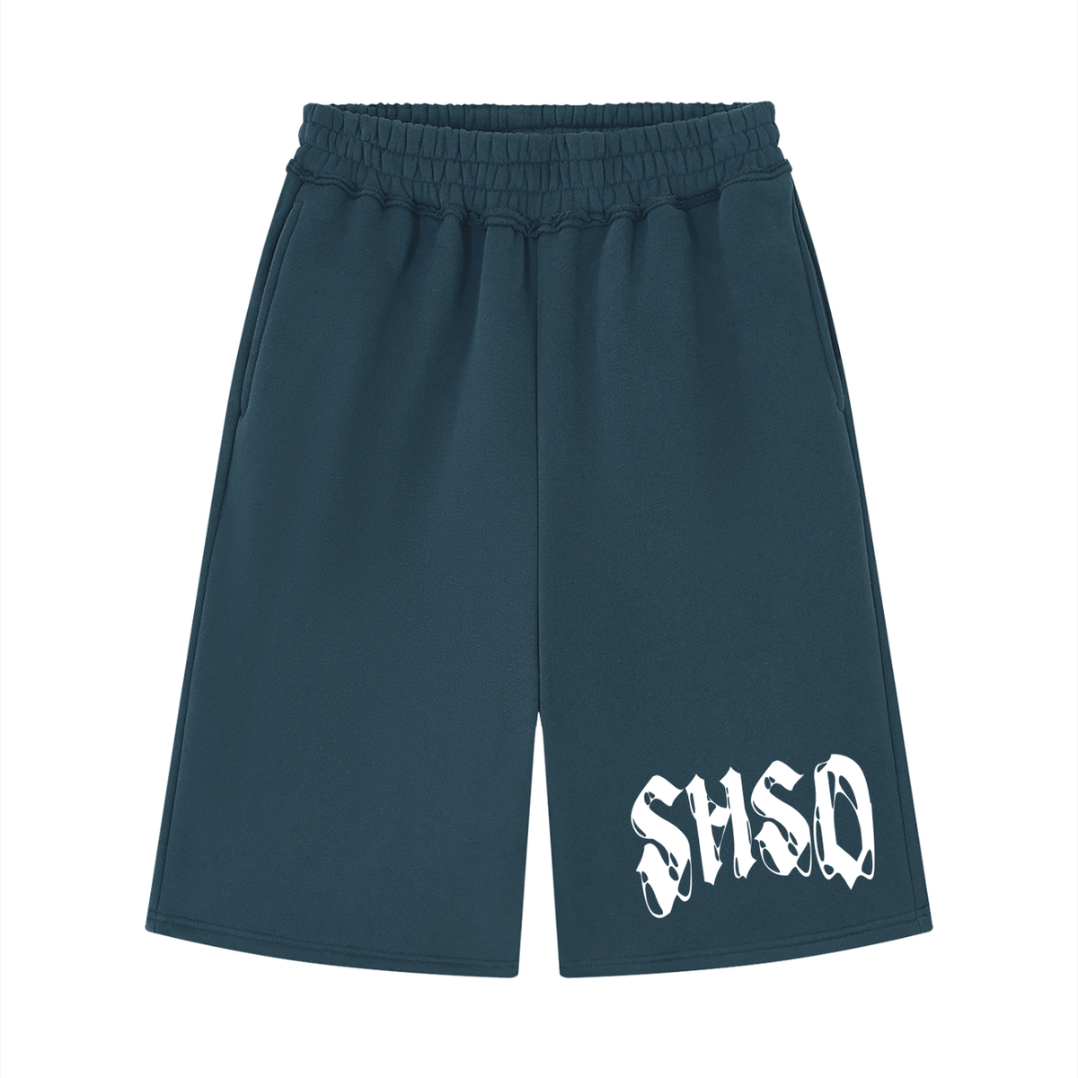 "5150" Raw Edge Fleece Shorts