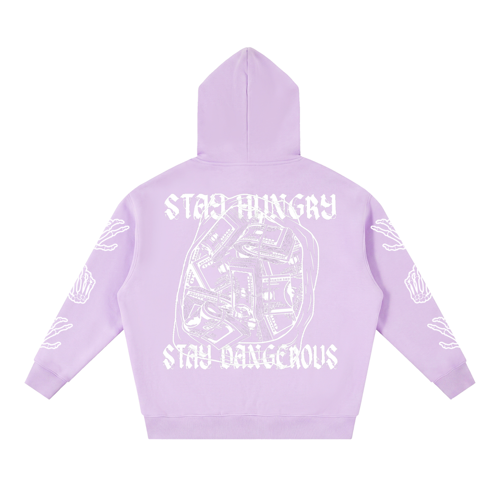Essential "Dirty Money" Oversized Fleece Boxy Hoodie