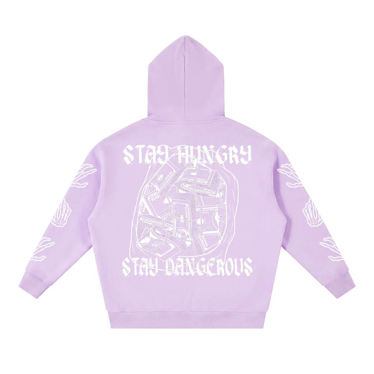 Essential "Dirty Money" Oversized Fleece Boxy Hoodie