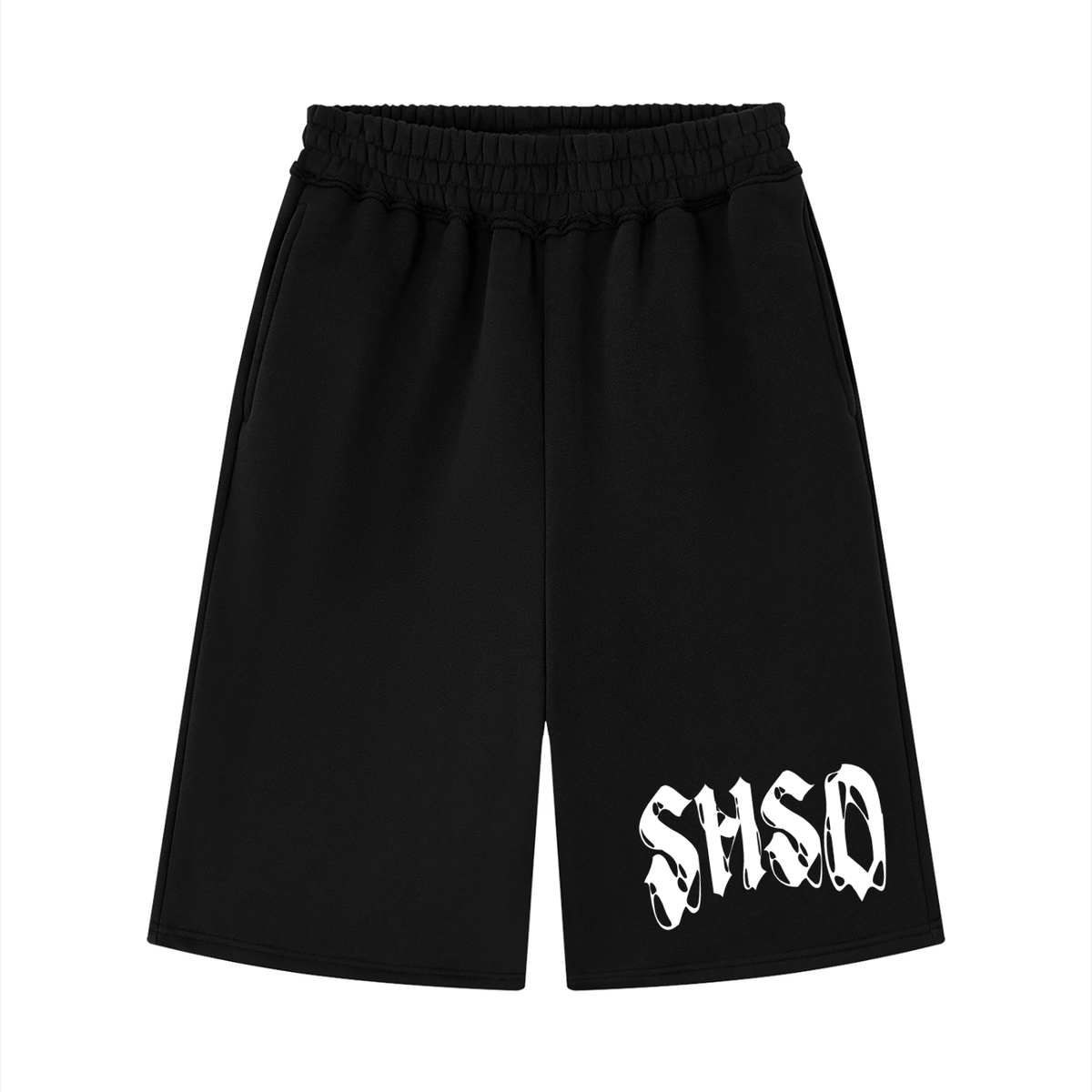 "5150" Raw Edge Fleece Shorts