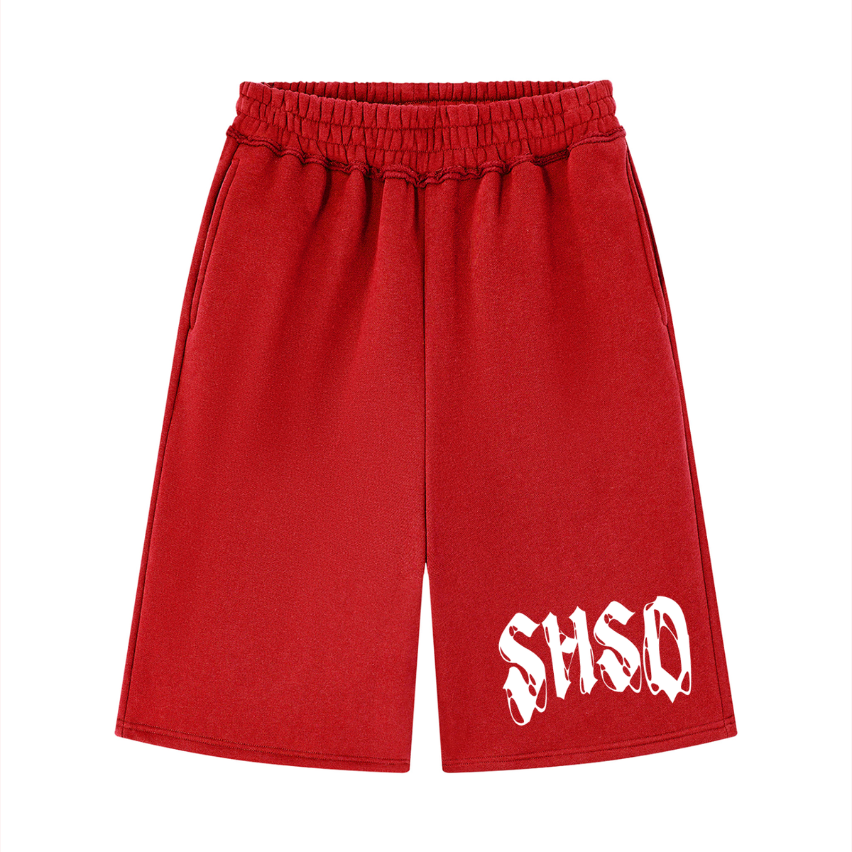 "5150" Raw Edge Fleece Shorts