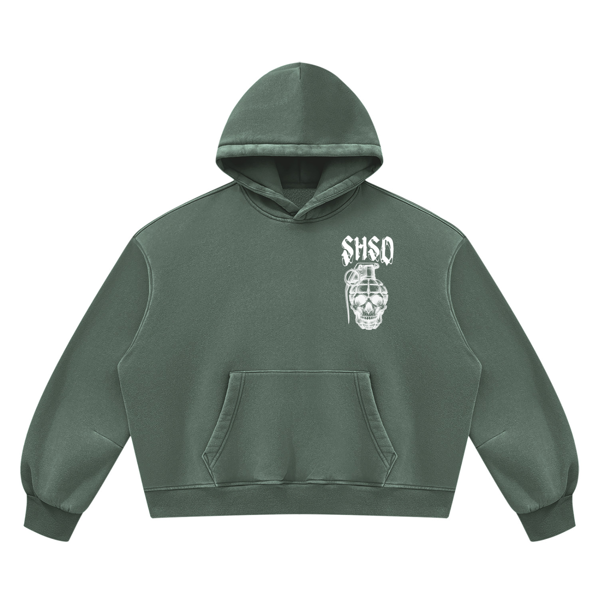 "5150" Vintage Wash Oversized Fleece Hoodie
