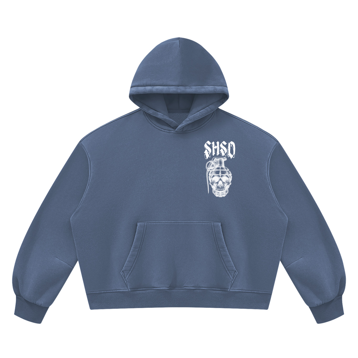 "5150" Vintage Wash Oversized Fleece Hoodie