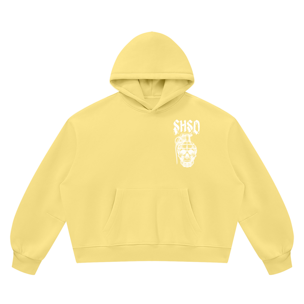 "5150" Vintage Wash Oversized Fleece Hoodie